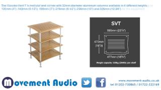 Quadraspire SVT SunokoVent HiFi Stand which is available from Movement Audio [upl. by Cassell378]