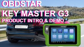 OBDStar Key Master G3 Key Programming Tool Intro and Demo [upl. by Madonia]