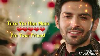 Tera Yaar Hoon Main  Arijit Singh amp Rochak Kohli  Lyrics With English Translation [upl. by Doowrehs]