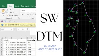 How to Draw a Traverse Using SW DTM [upl. by Granoff278]