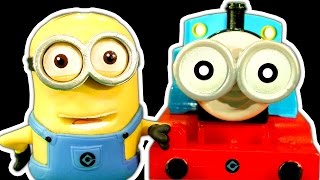 Thomas The Tank Vs Minions Toy Crusher Destruction Despicable Me [upl. by Iridissa487]