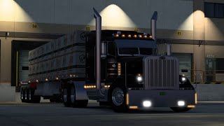 Early morning trip  Peterbilt 389  Cat 3406e  American Truck Simulator [upl. by Otina]