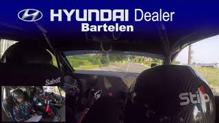 GTC Rally 19 ONBOARD KP1 Achtmaal  Bob de Jong Rallying  Hyundai R5 [upl. by Lladnek]