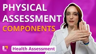 Physical Assessment Components  Health Assessment for Nursing  LevelUpRN [upl. by Anu]