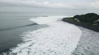 Punta Roca El Salvador Aerial Footage [upl. by Ahsito]