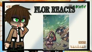 AOT REACT  EREN VS TITAN FÊMEA  FLOR REACTS  14 [upl. by Suolhcin]