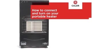 How To Connect a Gas Bottle to a Portable Heater and Turn On [upl. by Jarlen]