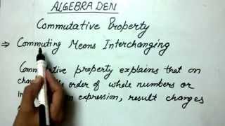 Define Commutative Property [upl. by Notxam613]