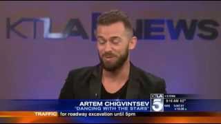 Artem Chigvintsev KTLA5 Interview [upl. by Ninnahc]