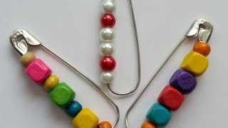 Make Colorful Beaded Safetypin  DIY Crafts  Guidecentral [upl. by Salter]