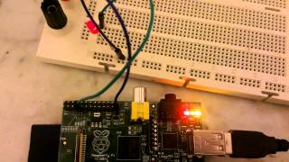 Parpadeo Led Raspberry Pi Electroensaimada [upl. by Ysset]