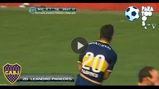 Gol de Paredes Boca 1  Tigre 1 Fecha 15 Torneo Inicial 2013 Fútbol Para Todos [upl. by Nottirb]