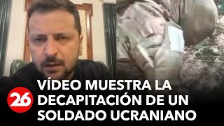 El Kremlin anuncia la investigación del video que muestra la decapitación de un soldado ucraniano [upl. by Alakam]