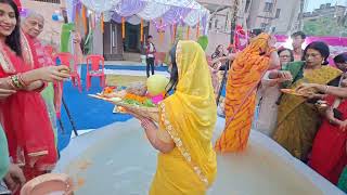 chhath puja2024 part 2 Udayman Surya Koenjoylifestyle havanchhath [upl. by Suertemed]