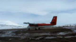 Twin Otter STOL Landing in high winds [upl. by Nimaj]