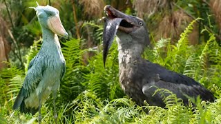 Shoebill Stork Birds  A Magnificent amp Mysterious bird Like An Ancient Artifact [upl. by Campney493]