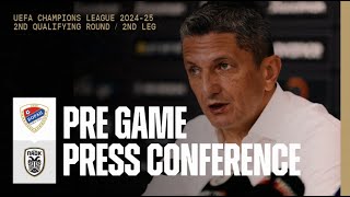 Pregame Press Conference Borac Banja Luka Vs PAOK FC – Live PAOK TV [upl. by Ahsrav527]