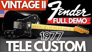 Fender American Vintage II 1977 TELECASTER CUSTOM FULL DEMO [upl. by Sineray]