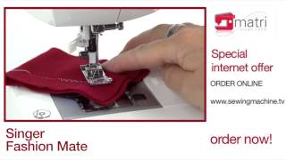 Singer Fashion Mate  Promo  Naaimachine Sewingmachine Machine a Coudre Nahmaschinen [upl. by Gerri306]