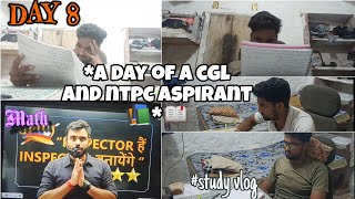 Day 8 for preparing ssc cgl and ntpc exam 2025 📚  ssc cgl 2025  Rrb ntpc  study vlog [upl. by Etnahs114]