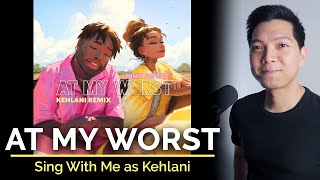 At My Worst Male Part Only  Karaoke  Pink Sweat ft Kehlani [upl. by Yetty760]