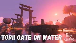 Tiny Glade Cozy Gameplay Japanese Style Torii Gate Water Build No Commentary [upl. by Hwang]