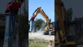 Unique Excavator In Life  Excavator Hammer  Máy Xúc Cần Búa  TOP Excavator Synthetic excavator [upl. by Nomrah700]