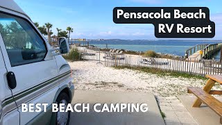 Pensacola Beach RV Resort Review Florida Beach Camping [upl. by Watters]