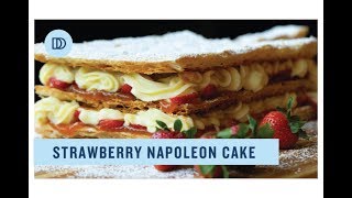 Napoleon Cake Millefeuille with Strawberries [upl. by Attekal600]