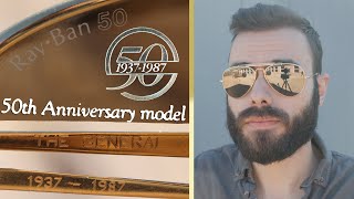 RayBan The General 50th Anniversary BampL RB50 Sunglasses Review [upl. by Illene]