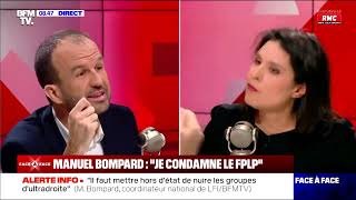 Clash VIOLENT entre Apolline de Malherbes et Manuel Bompard sur BFMTV [upl. by Garibold]