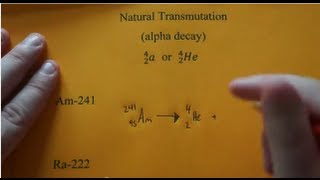 Writing Alpha Decay Nuclear Equations [upl. by Pollitt]