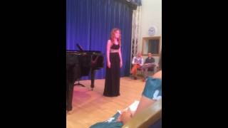 Charlotte sings Minnelied  Brahms [upl. by Sheffield]