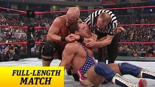 FULLLENGTH MATCH  Raw  Kurt Angle vs Steve Austin  WWE Championship Match [upl. by Landel]