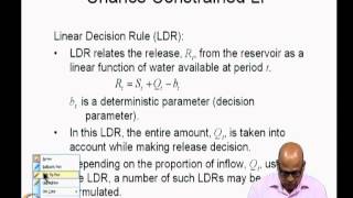 Chance constrained Linear Programming for reservoir operation and design 1 [upl. by Dalia855]