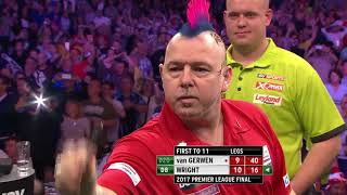 Wright v Van Gerwen  Premier League Final 2017 [upl. by Olzsal170]