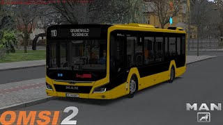 Omsi 2  Berlin X10  Line 110  MAN New Lions City 12C [upl. by Einnim]