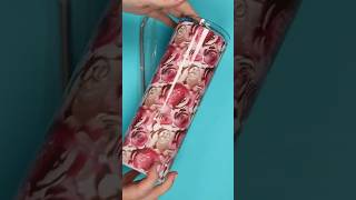 How to make a 3D floral tumbler with sublimation sublimation [upl. by Mcnutt]