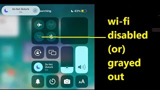 WiFi option disabled  WiFi not turn on iPad WiFi option grayed out  Cant enable wifi in iPad [upl. by Aleel]