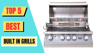 Top 5 Best Built In Grills Of 2024  Built In Outdoor Grill [upl. by Eiffub]