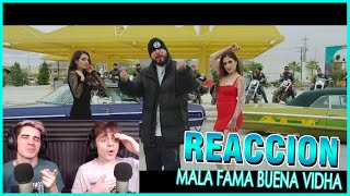 REACCION Dharius  Mala Fama Buena Vidha Video Oficial [upl. by Zanze76]