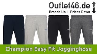 CHAMPION Easy Fit Jogginghose I CHILLIG I DEUTSCH l Review l On Body l Haul l Outlet46de [upl. by Dewees569]