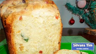 PAN DULCE en panificadora con FRUTAS ABRILLANTADAS y PASAS de UVA [upl. by Rebel]