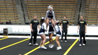 cheerleading stunt routine [upl. by Salocin243]