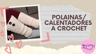 POLAINAS  CALENTADORES A CROCHET PASO A PASO MUY FÁCIL [upl. by Inal]