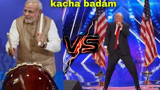 Kacha badam cg song  Narendra modi Donald Trump dance video 😄 kacha badam remix [upl. by Ennovyahs]