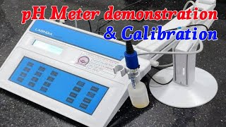 pH meter demonstration  calibration sample analysis  pH meter analysis  pH Instrument [upl. by Steddman]