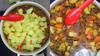 CARNE MOÍDA COM BATATA IMPERDÍVEL E SUPER FÁCIL😋❤ [upl. by Ahsenwahs]