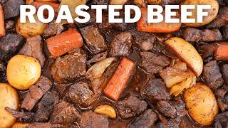 Roasted Beef Chunks Recipe  How to Make Roasted Beef Cubes [upl. by Rasure]