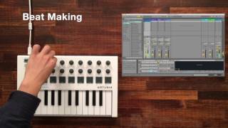 Arturia Minilab MK2 1  Beat Making [upl. by Nulubez]